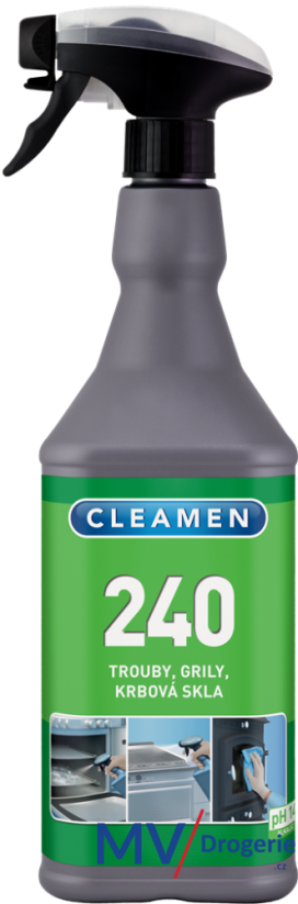 Přípravek na odstraňování připálenin CLEAMEN 240 trouby, grily, krbová skla 1,1 kg