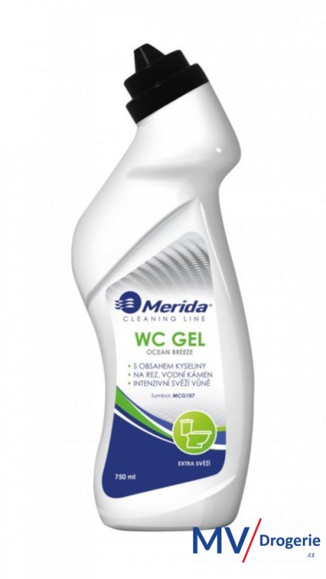 Gelový čistitč WC, OCEAN BREEZE, Merida 750 ml