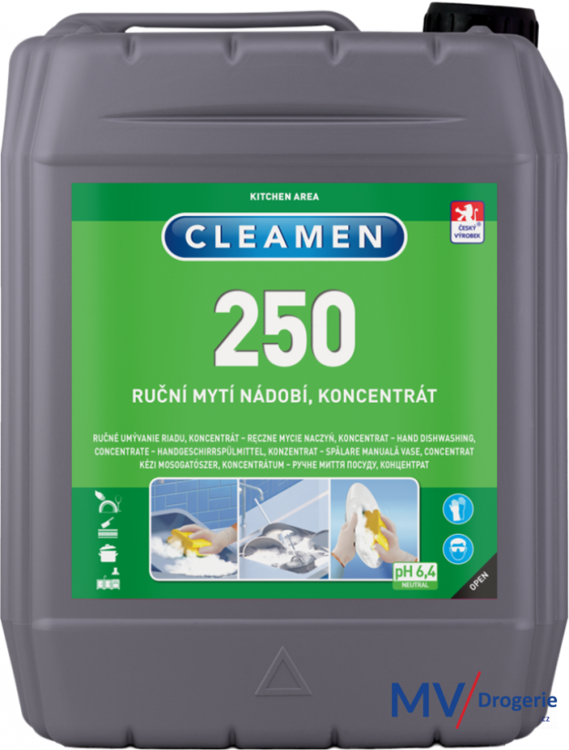 Mycí prostředek na ruční mytí nádobí CLEAMEN 250 koncentrát 5 l