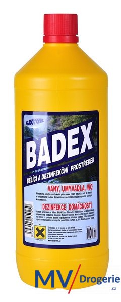 Tekutý bělící a dezinfekční prostředek Satur Badex s vůní eukalyptu 1 l