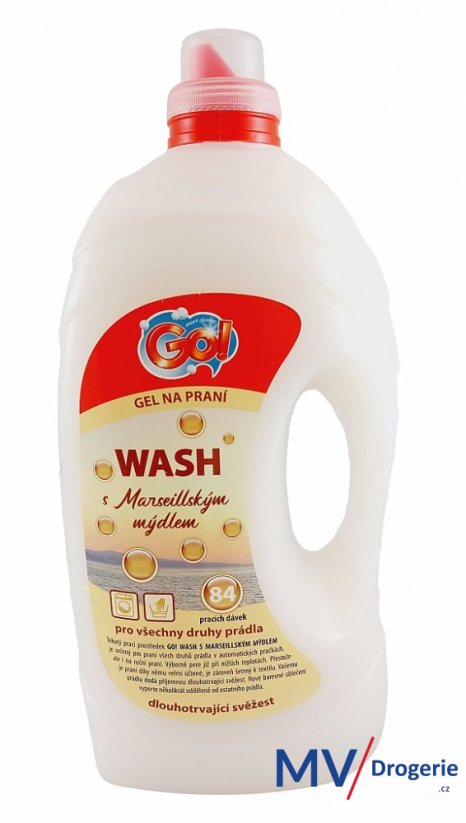 Prací gel Go! wash marseillské mýdlo 5,5 l
