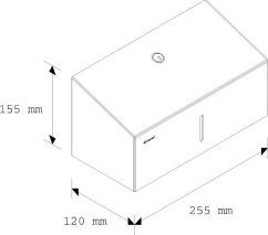 Zásobník na jednotlivé uteráky STELLA R10 ADVANCED MAXI nerez, matný