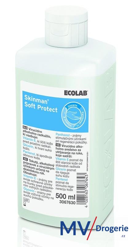 Dezinfekce na ruce Skinman Soft Protect 0,5l