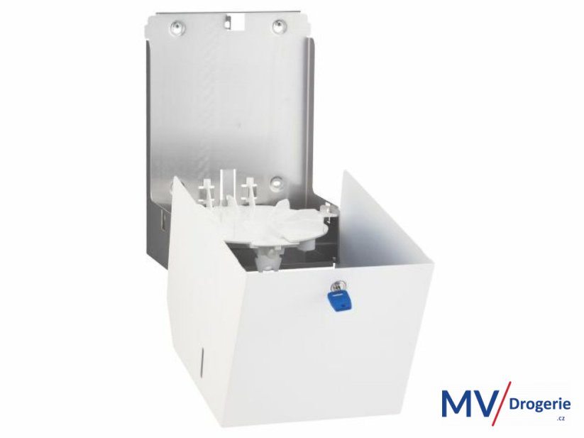 Zásobník na papierové uteráky v roliach MERIDA STELLA FLEXI nerez, biely