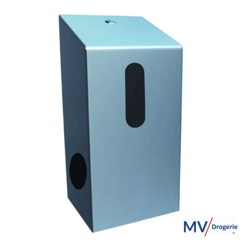 Zásobník na dve rolky toaletného papiera STELLA, nerez mat