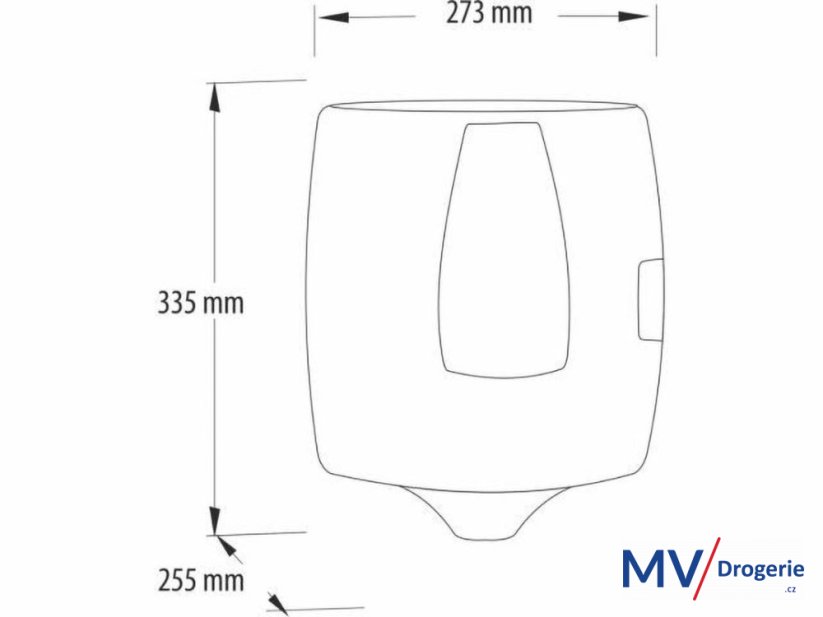 Zásobník na papírové ručníky v roli Merida ONE FLEXI, černý