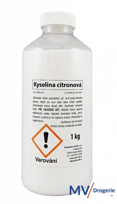 Kyselina citronová Alter 1 kg
