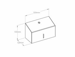 Zásobník na jednotlivé papierové uteráky MERIDA STELLA MINI nerez biela