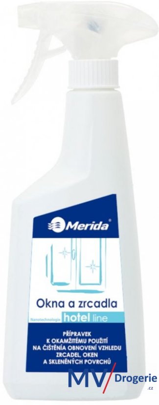 Přípravek na mytí oken a zdcadel Merida HOTEL line 500 ml