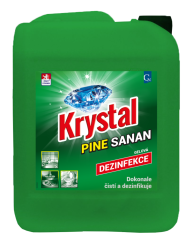 Alkalický dezinfekční gel KRYSTAL Pine Sanan 5 l