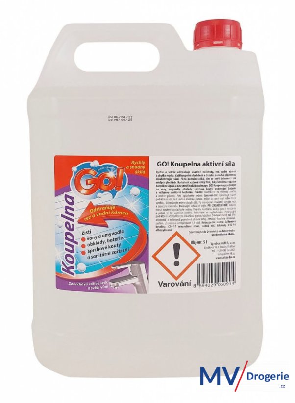 Prostředek na mytí koupelen Go! 5 l
