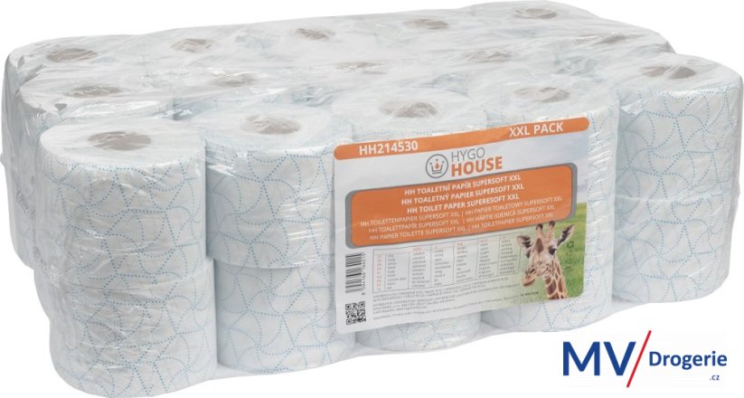 Toaletní papír HYGOHOUSE XXL, 2 vrstvy, celuloza, 1 x 30 rolí