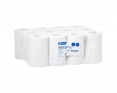Papírové ručníky v rolích dvouvrstvé MERIDA OPTIMUM MINI délka 60 m, 12 rolí/balení