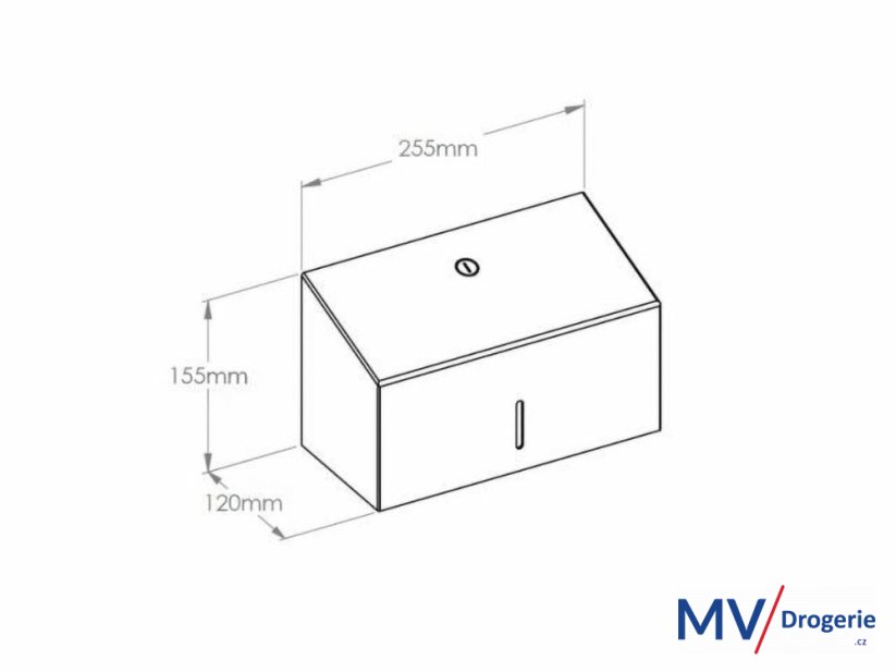 Zásobník na jednotlivé papierové uteráky MERIDA STELLA MINI nerez biela