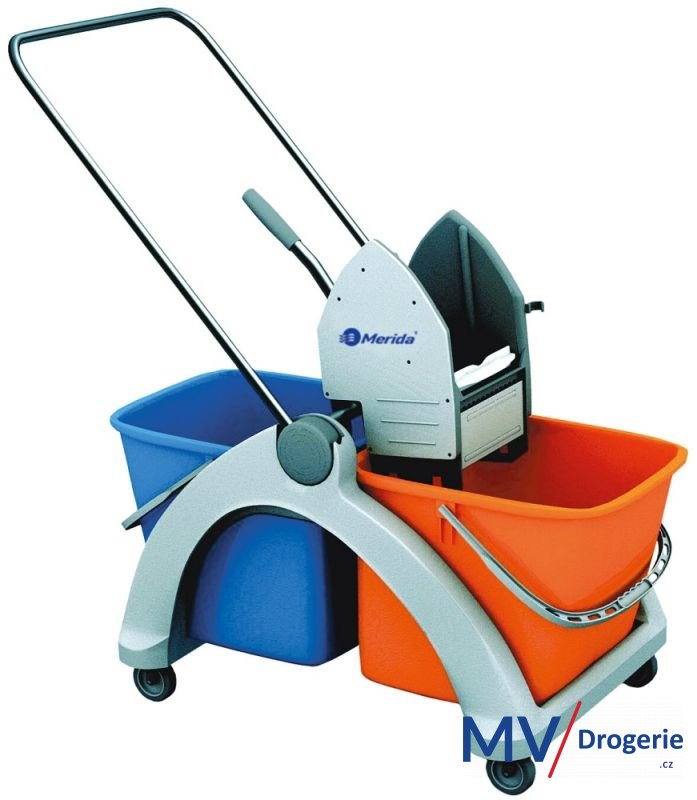 Úklidový vozík s plastovou konstrukcí Roll-Mop 2x 25l
