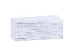 Papírové ručníky jednotlivé, skládané OPTIMUM, bílé, 4000 ks