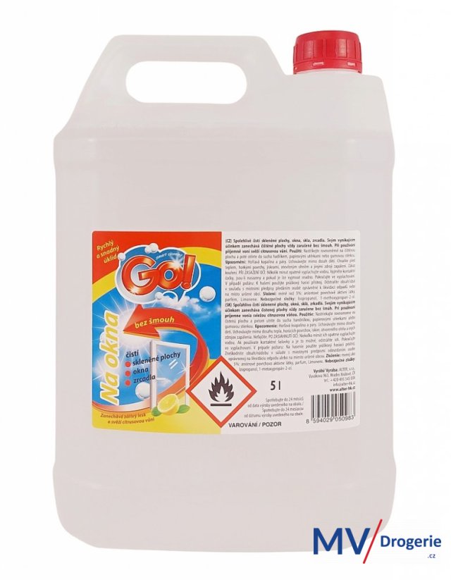 Čistič na okna Go! 5 l