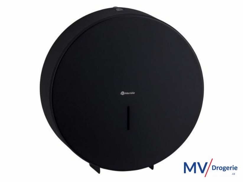 Zásobník na toaletný papier 28 cm MERIDA STELLA MEGA nerez čierna