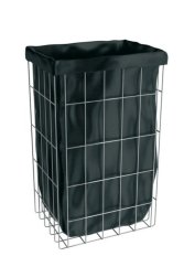 Koš na papírové ručníky drátěný nerez 47 l, na postavení